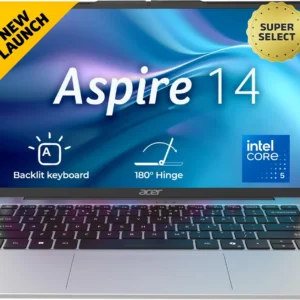 Acer Aspire 14 Office 2024 + M365 Basic (i5 14th Gen) Intel Core 5 210 H - (16 GB/512 GB SSD/Windows 11 Home) AS14H-53 Notebook (14 Inch, Pure Silver, 1.44 kg kg, With MS Office)